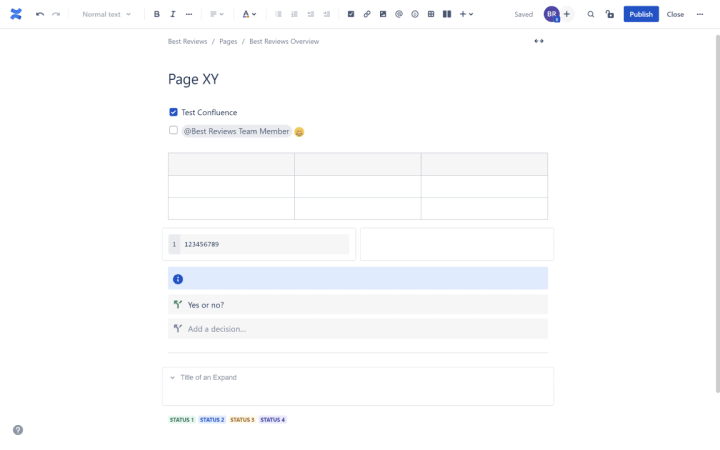 Confluence Page Creation